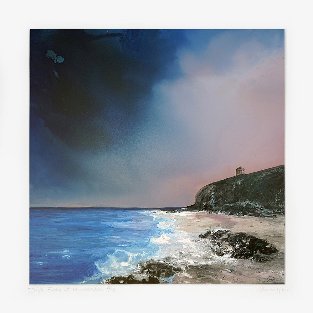 Print - Dusk Falls at Mussenden - Unframed