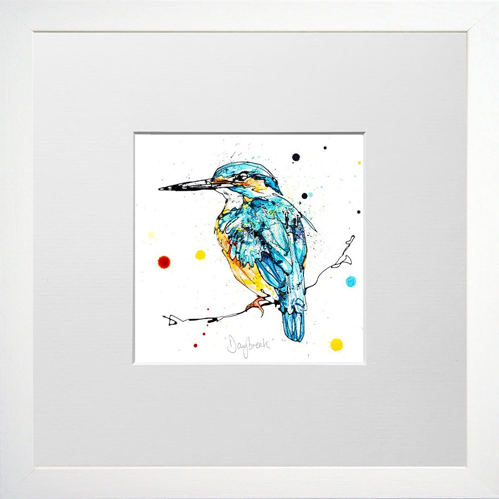 Print Open Edition Animals - Daybreak-12 x 12-Small Flat White Frame