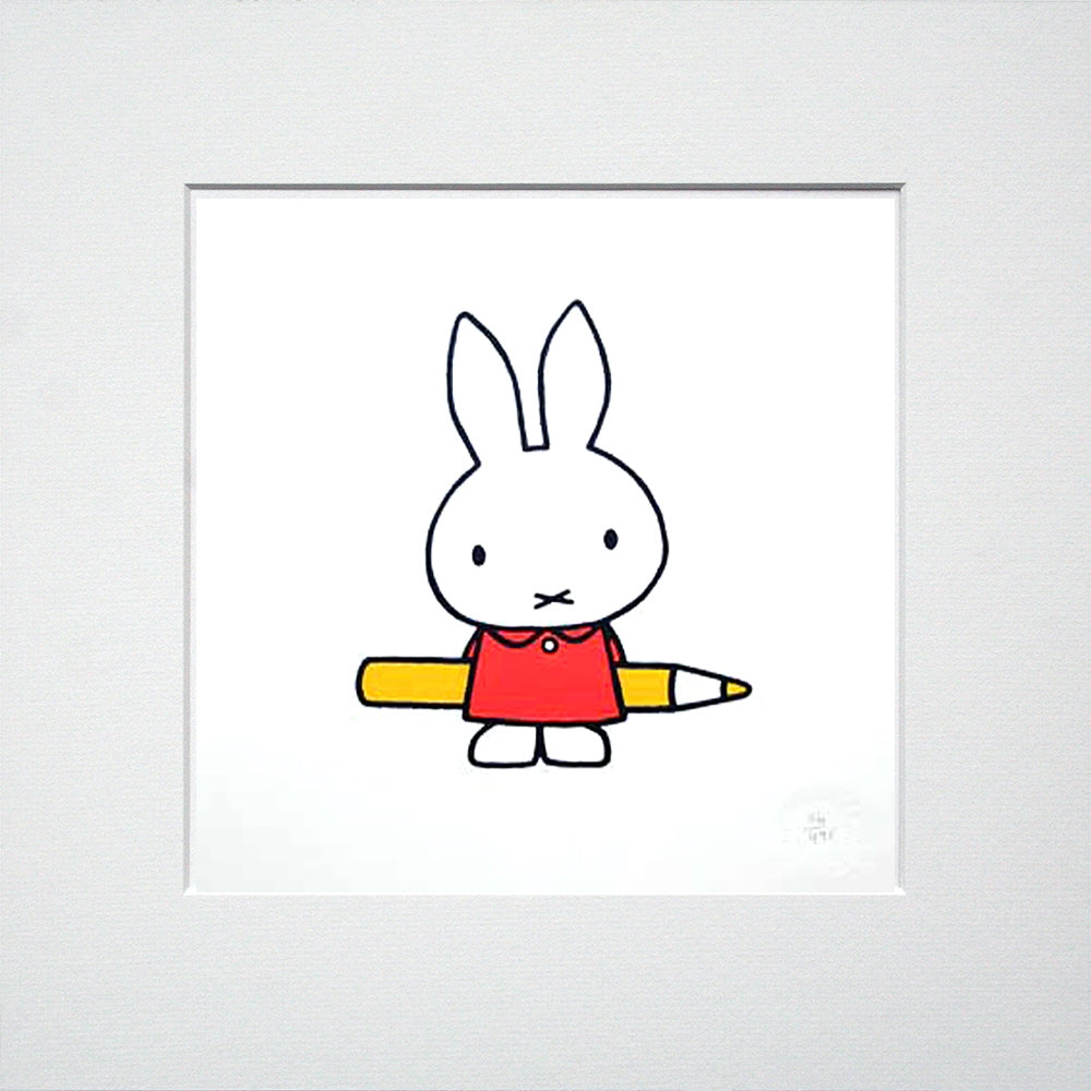 Miffy With A Pencil Unframed