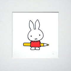 Miffy With A Pencil Unframed