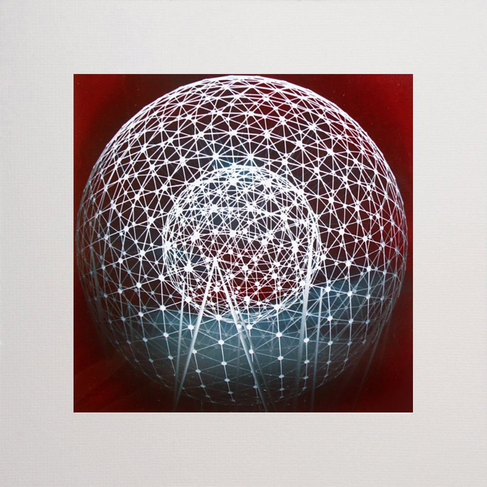 Rise Sculpture (Red) Unframed