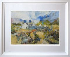 Print - Derelict House, Donegal Chunky White Frame