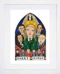 Derry Girls Frame White