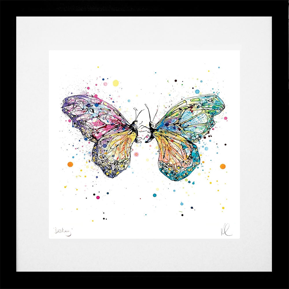 Print Open Edition Animals - Destiny-30 x 30-Black Box Frame (With Mount)