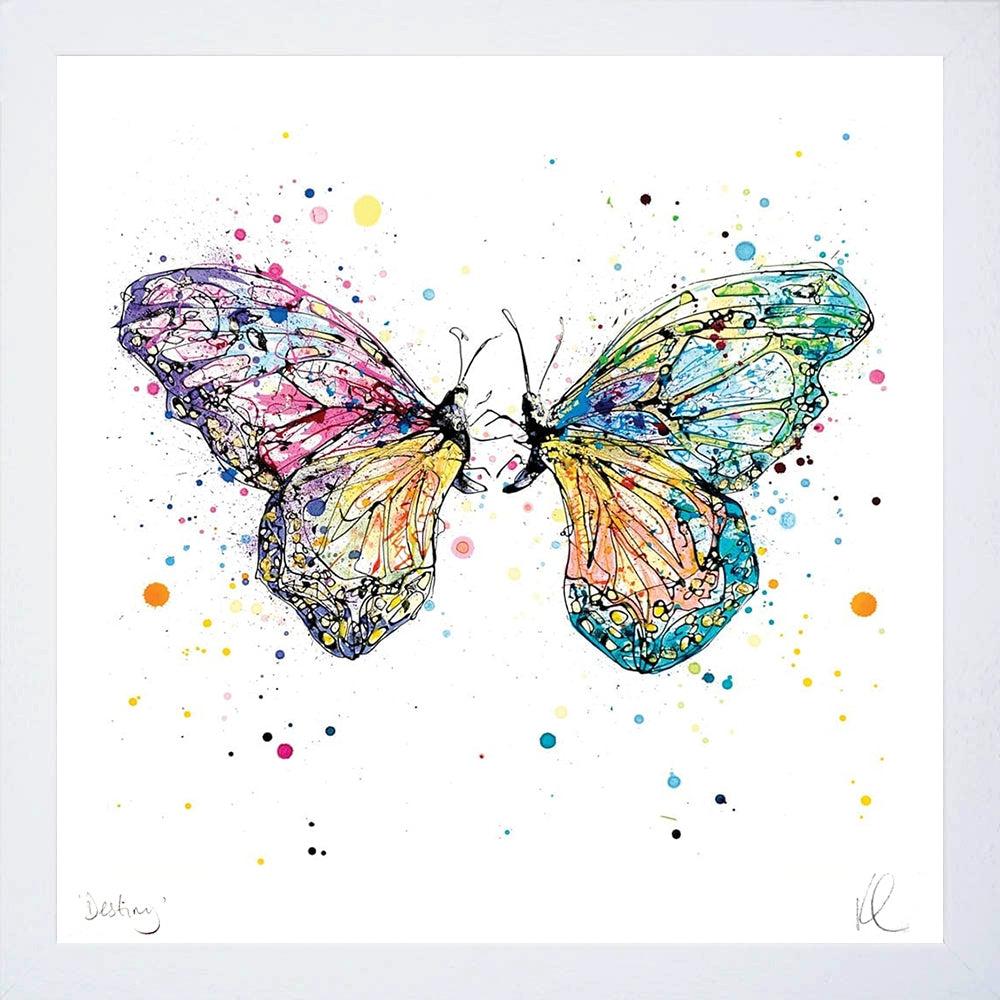 Print Open Edition Animals - Destiny-30 x 30-White Box Frame (No Mount)