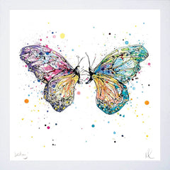 Print Open Edition Animals - Destiny-30 x 30-White Box Frame (No Mount)