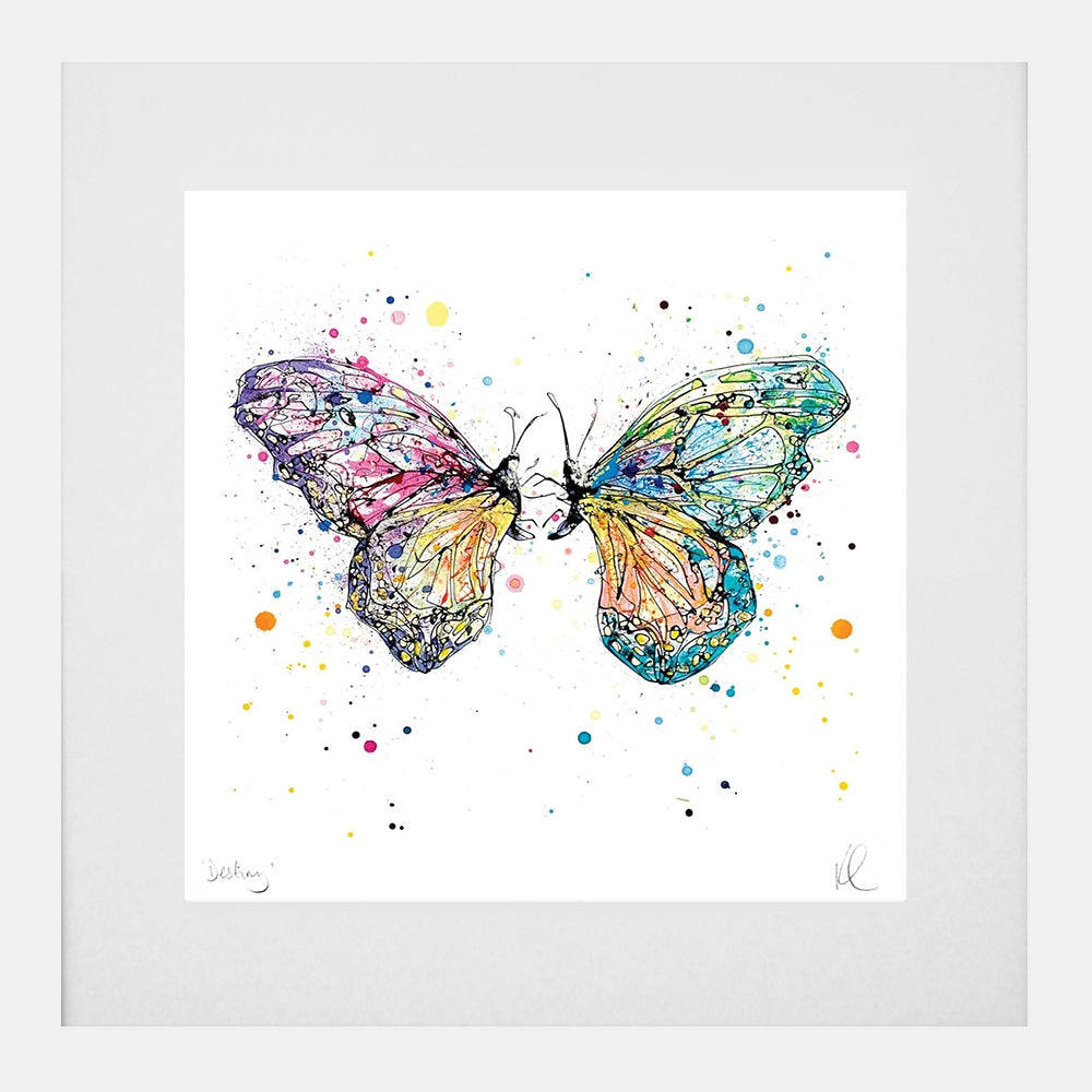 Print Open Edition Animals - Destiny-30 x 30-White Box Frame (With Mount)