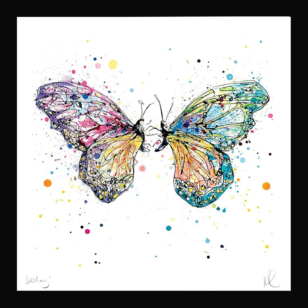 Print Open Edition Animals - Destiny-30 x 30-Black Box Frame (No Mount)