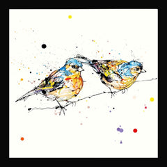 Print Open Edition Animals - Did You See That? -30 x 30-Black Box Frame (No Mount)