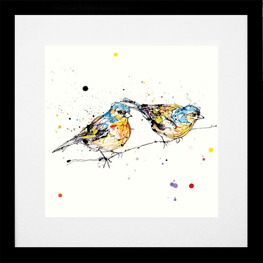 Print Open Edition Animals - Did You See That? -30 x 30-Black Box Frame (With Mount)