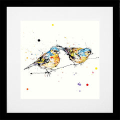 Print Open Edition Animals - Did You See That? -30 x 30-Black Box Frame (With Mount)