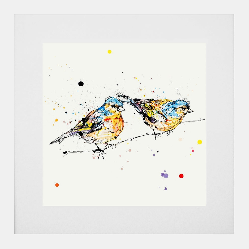 Print Open Edition Animals - Did You See That? -30 x 30-White Box Frame (With Mount)