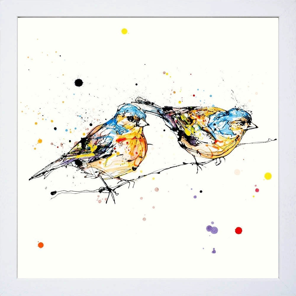 Print Open Edition Animals - Did You See That? -30 x 30-White Box Frame (No Mount)