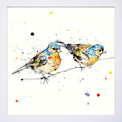 Print Open Edition Animals - Did You See That? -30 x 30-White Box Frame (No Mount)