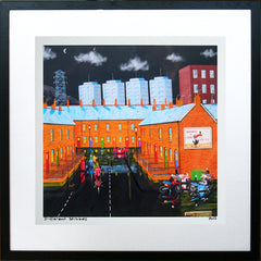 Different Strokes Framed 40 x 40