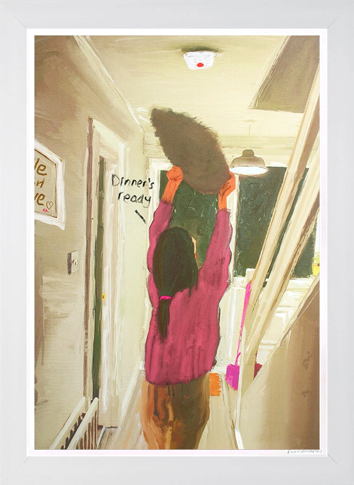 Dinner's Ready - Flat White Frame