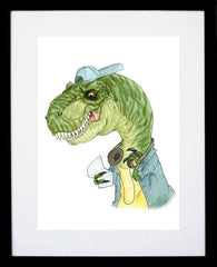 Animals - Dinosaur Black Frame
