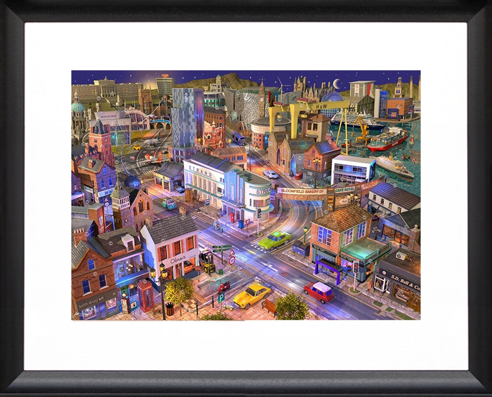 Dream Series Belfast - Dockers Boulevard-56 x 40.5-Scooped Black Frame