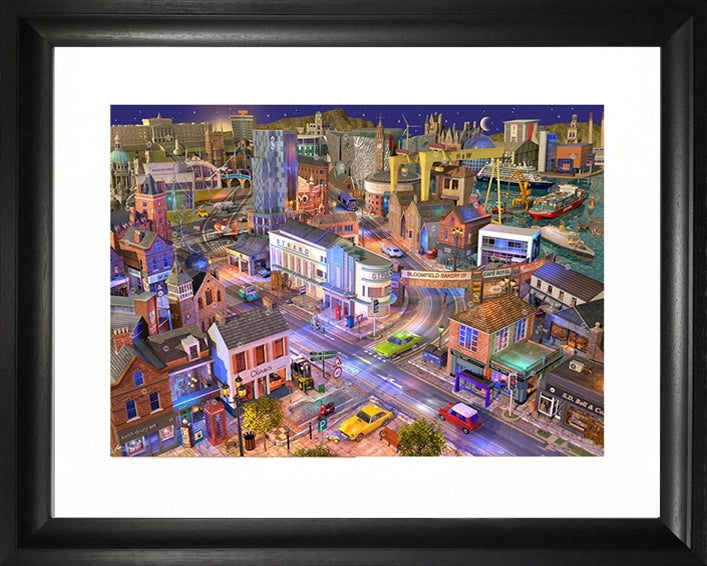 Dream Series Belfast - Dockers Boulevard-56 x 40.5-Chunky Black Frame