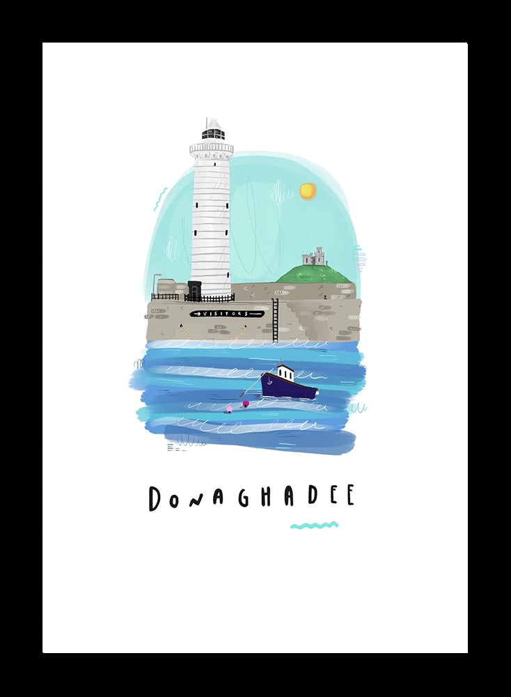 Places - Donaghadee - Black Frame