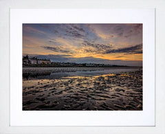Co Down - Donaghadee Sunset White Box Frame