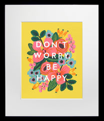 Don't Worry, Be Happy Black Frame
