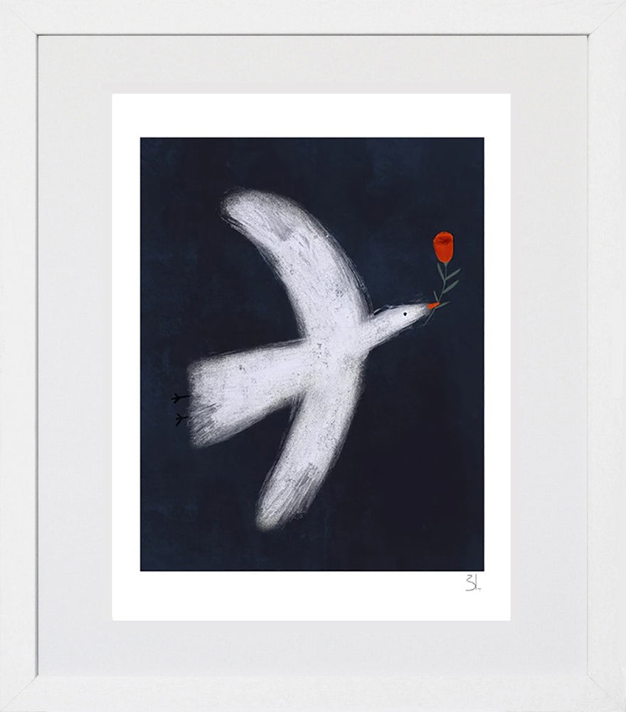 Dove White Box Frame