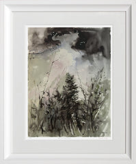 Print - Down In Dark Places Chunky White Frame