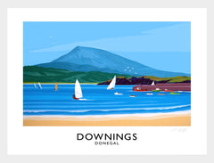 Co Donegal - Downings-40 x 30-White Box Frame (No Mount)