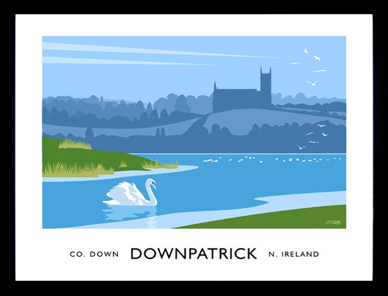 Co Down - Downpatrick Frame Black 40x30 No Mount