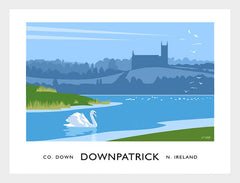 Co Down - Downpatrick Frame White 40x30 No Mount