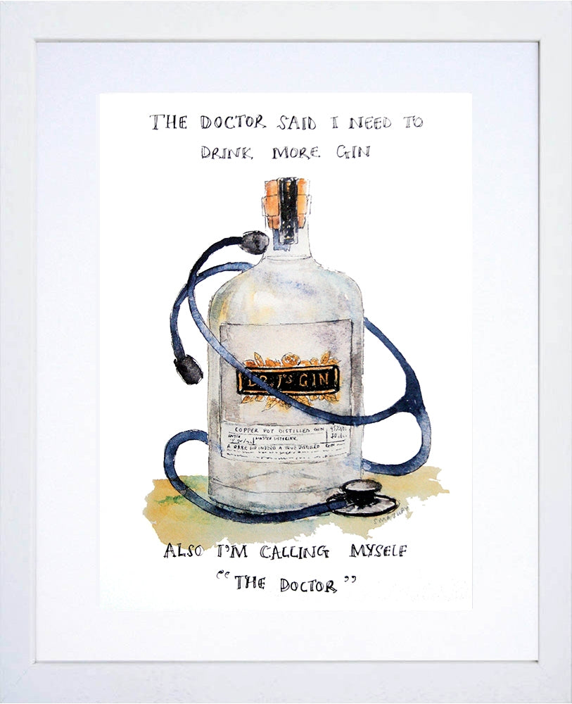 Drinks Gin - Dr. J's White Frame