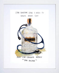Drinks Gin - Dr. J's White Frame