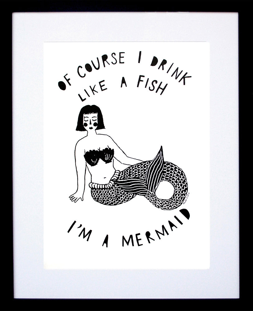 Other - Drink Like A Fish Black Frame