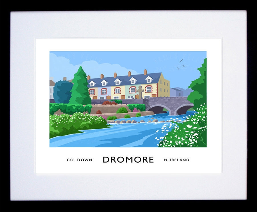 Co Down - Dromore Frame Black 40x30 With Mount