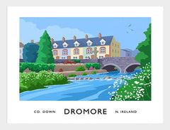 Co Down - Dromore Frame White 40x30 No Mount