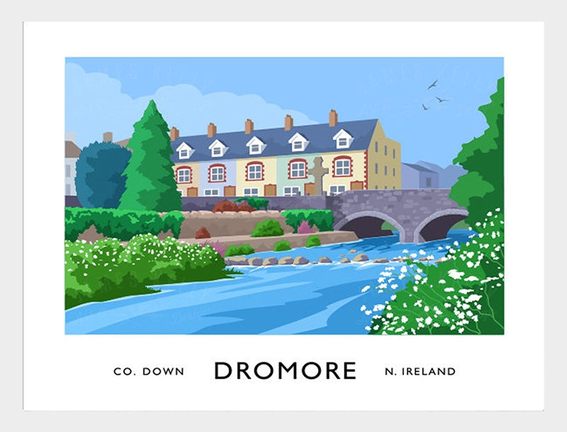 Co Down - Dromore Frame White 70x50