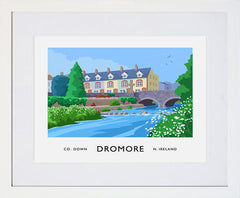 Co Down - Dromore Frame White 40x30 With Mount