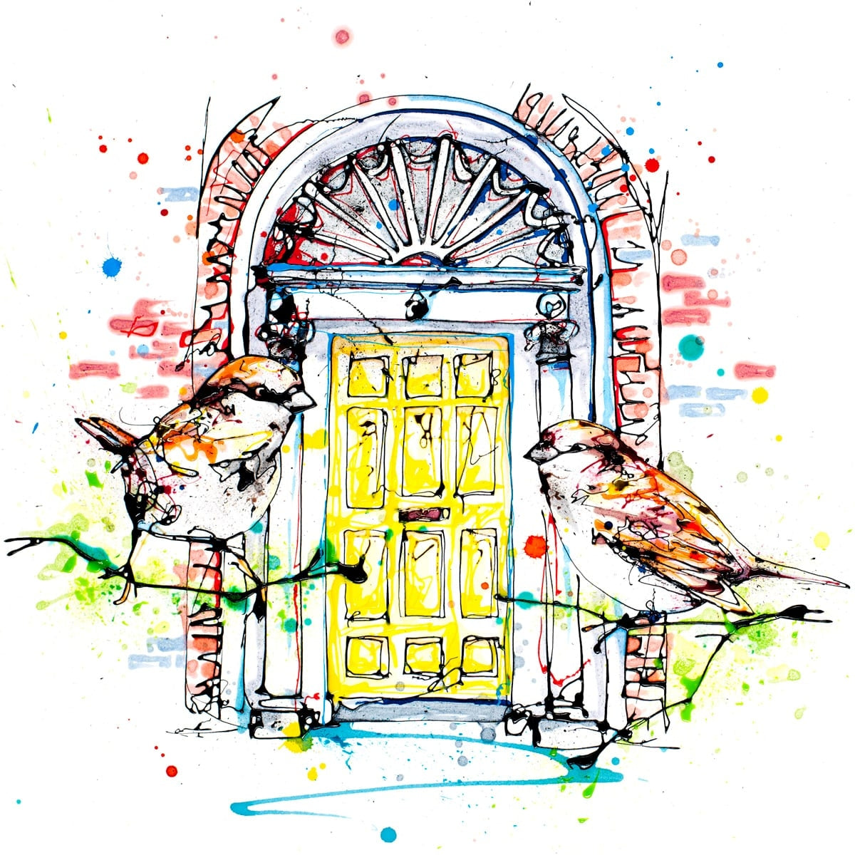 Print Open Edition Landscapes - Dublin Doors-30 x 30-Unframed