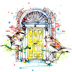 Print Open Edition Landscapes - Dublin Doors-30 x 30-White Box Frame (With Mount)