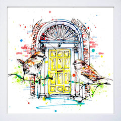 Print Open Edition Landscapes - Dublin Doors-30 x 30-White Box Frame (No Mount)