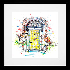 Print Open Edition Landscapes - Dublin Doors-30 x 30-Black Box Frame (With Mount)