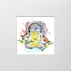 Print Open Edition Landscapes - Dublin Doors-12 x 12-Unframed