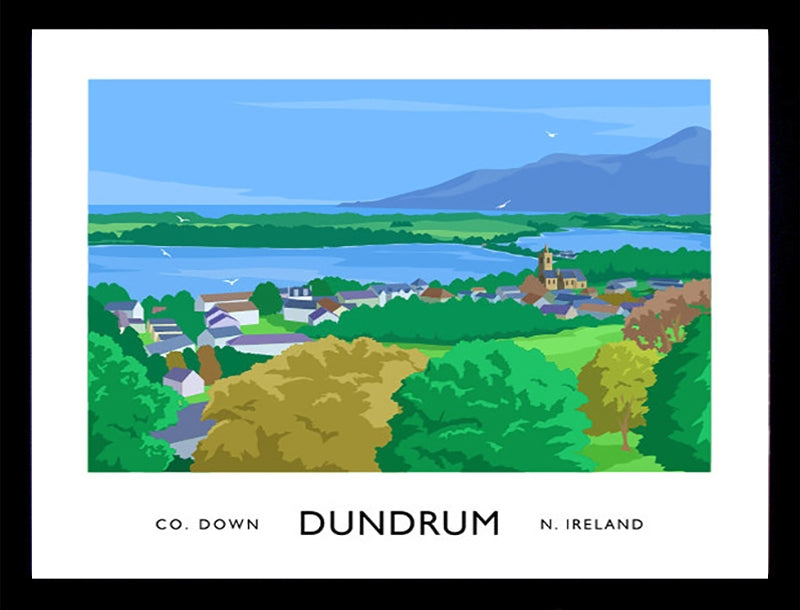 Co Down - Dundrum Frame Black 70x50