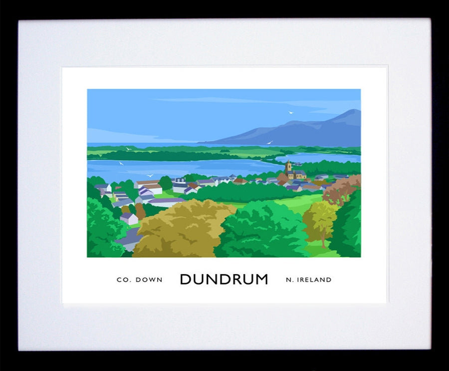 Co Down - Dundrum Frame Black 40x30 With Mount