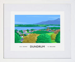 Co Down - Dundrum Frame White 40x30 With Mount