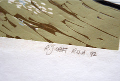 Linocut Print - Co Down Dundrum Harbour 1992