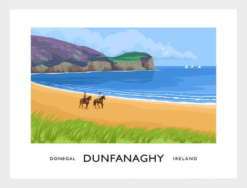 Co Donegal - Dunfanaghy Frame White 40x30 No Mount