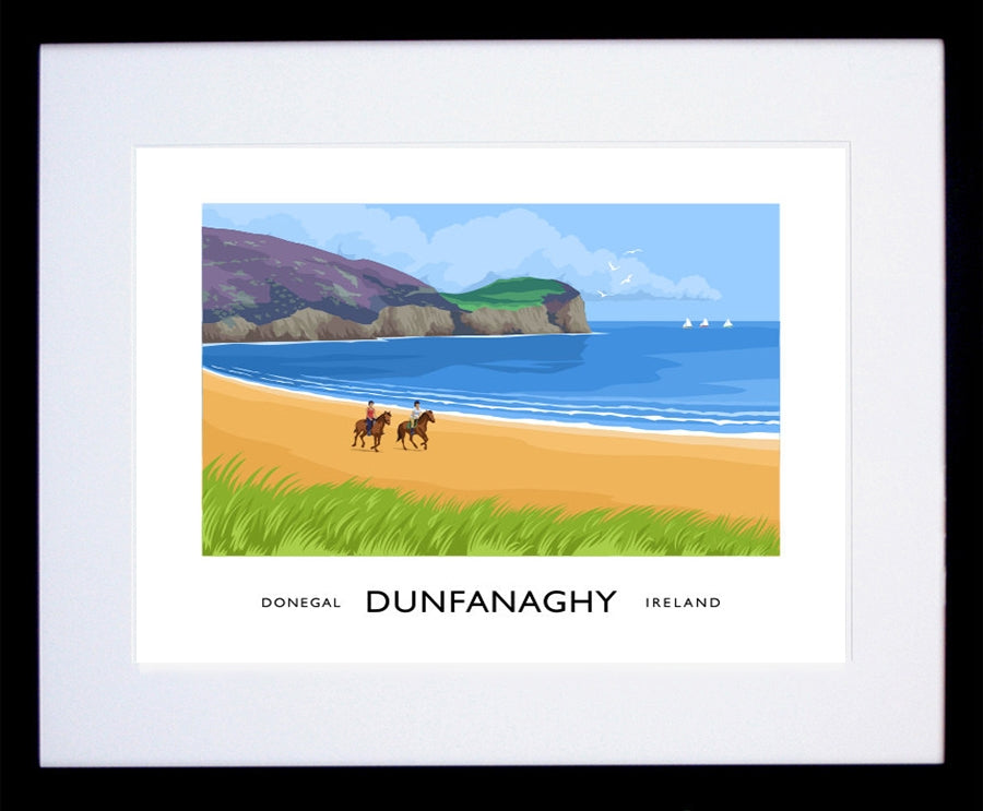 Co Donegal - Dunfanaghy Frame Black 40x30 With Mount