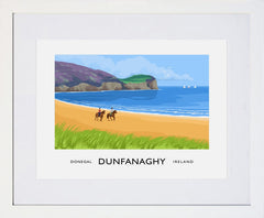 Co Donegal - Dunfanaghy Frame White 40x30 With Mount